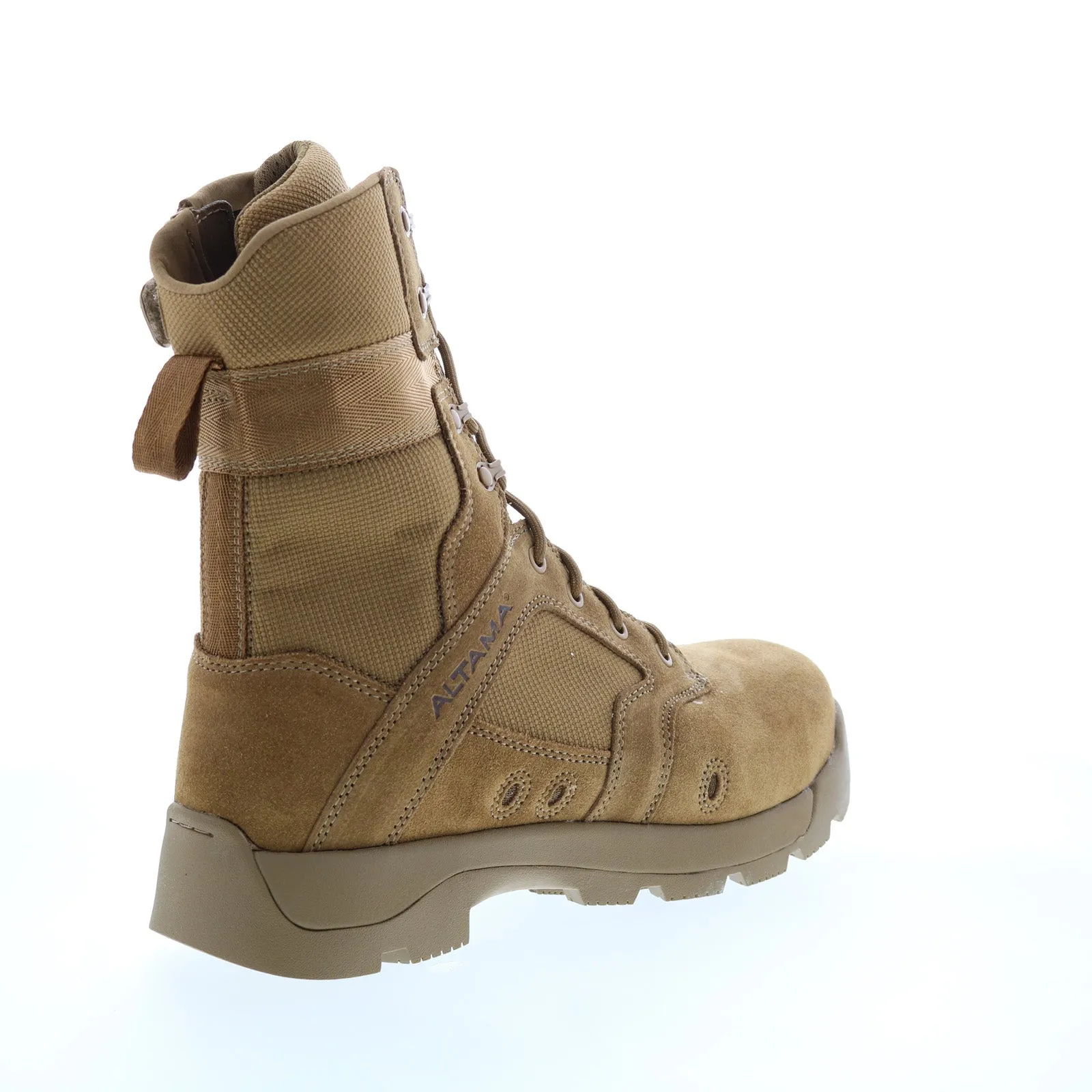 Altama 351603 Jungle Assault Mens Tactical Boots - Brown, Side-Zip, Safety Toe