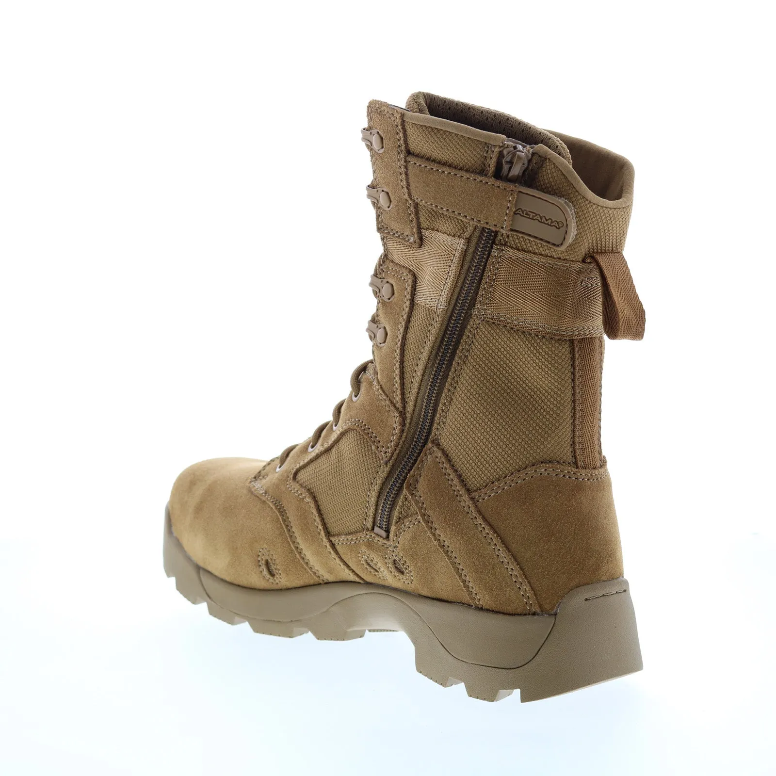Altama 351603 Jungle Assault Mens Tactical Boots - Brown, Side-Zip, Safety Toe