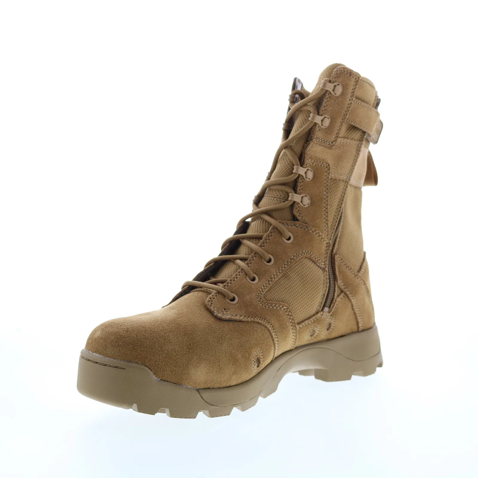 Altama 351603 Jungle Assault Mens Tactical Boots - Brown, Side-Zip, Safety Toe
