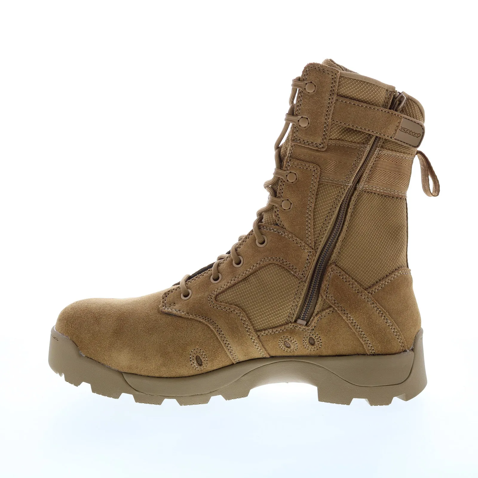 Altama 351603 Jungle Assault Mens Tactical Boots - Brown, Side-Zip, Safety Toe