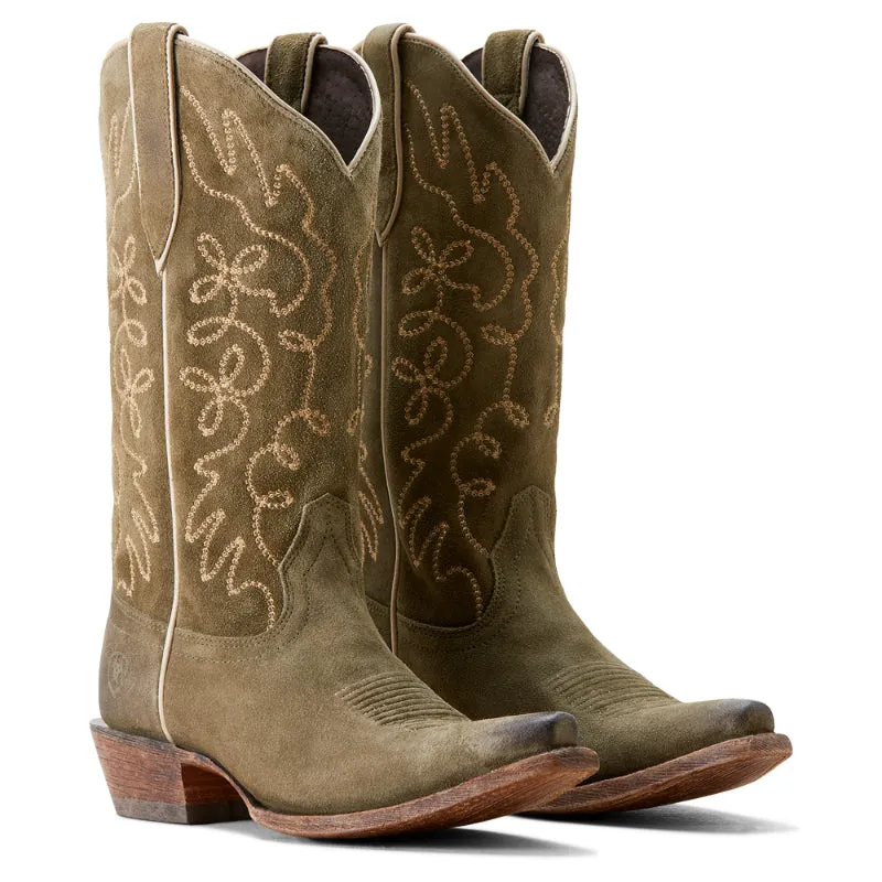 Ariat Jukebox Womens Boots - Soft Olive Color, Comfortable Fit