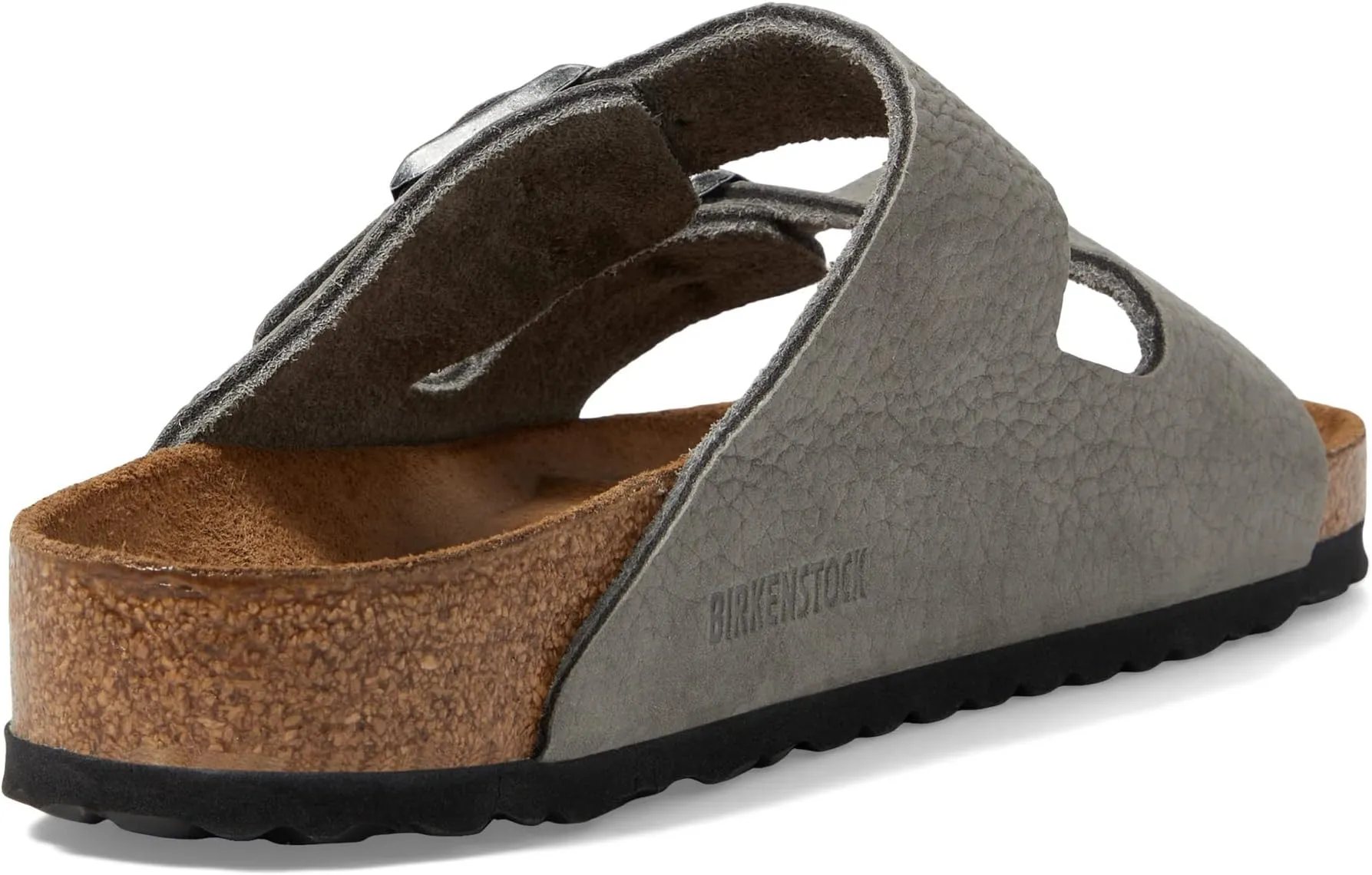 Arizona Desert Buck Birkenstock Flat Sandal in Whale Gray