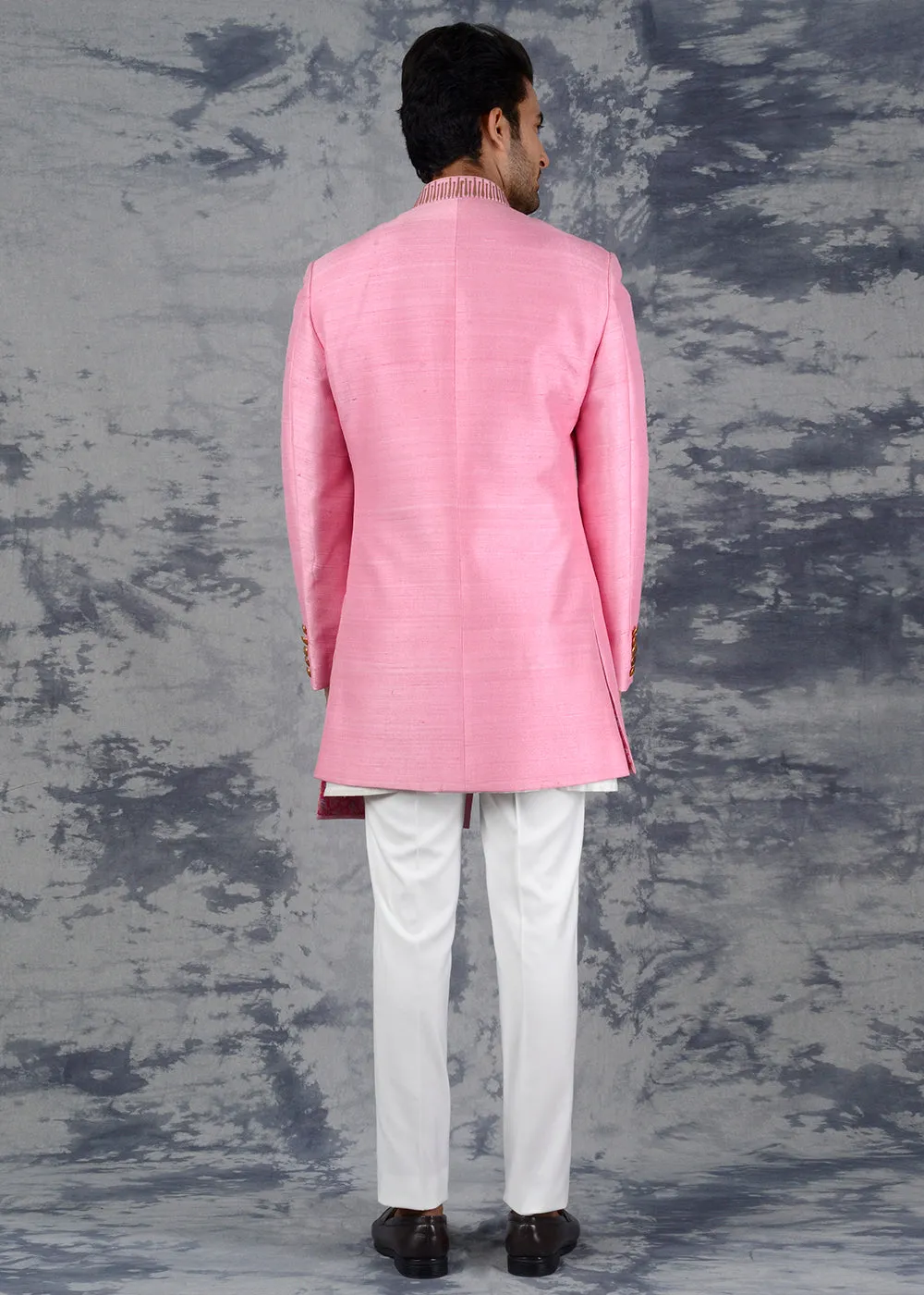 Blossom Pink Indowestern | Siddhesh Chauhan
