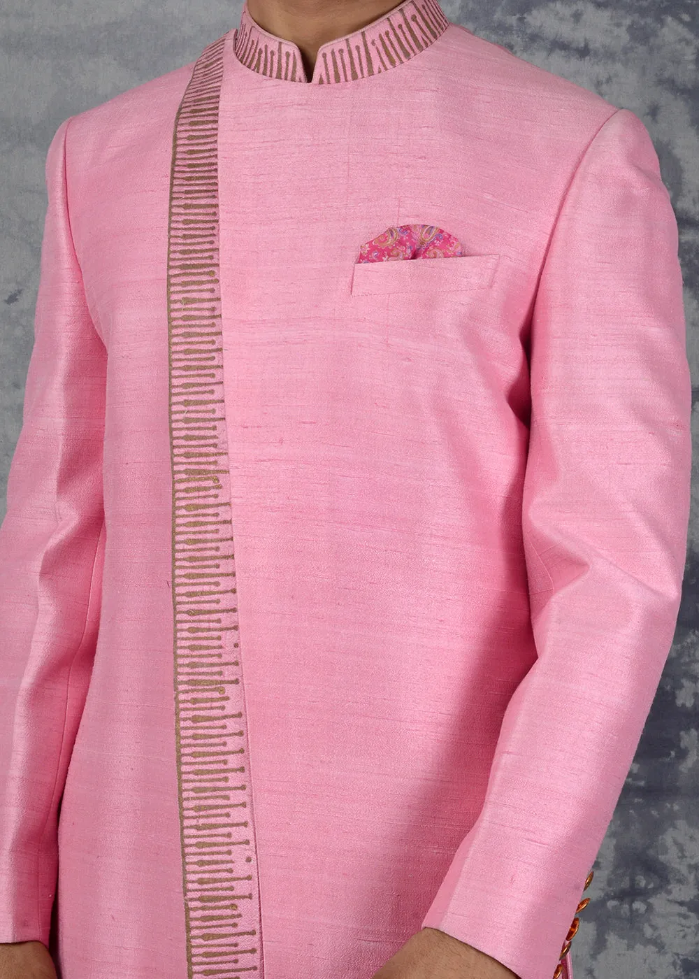 Blossom Pink Indowestern | Siddhesh Chauhan