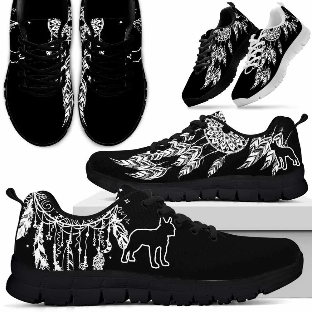 Boston Terrier Sneaker, Boston Terrier Dreamcatcher Sneakers Running Shoes Gift Women Men, Boston Terrier Shoes