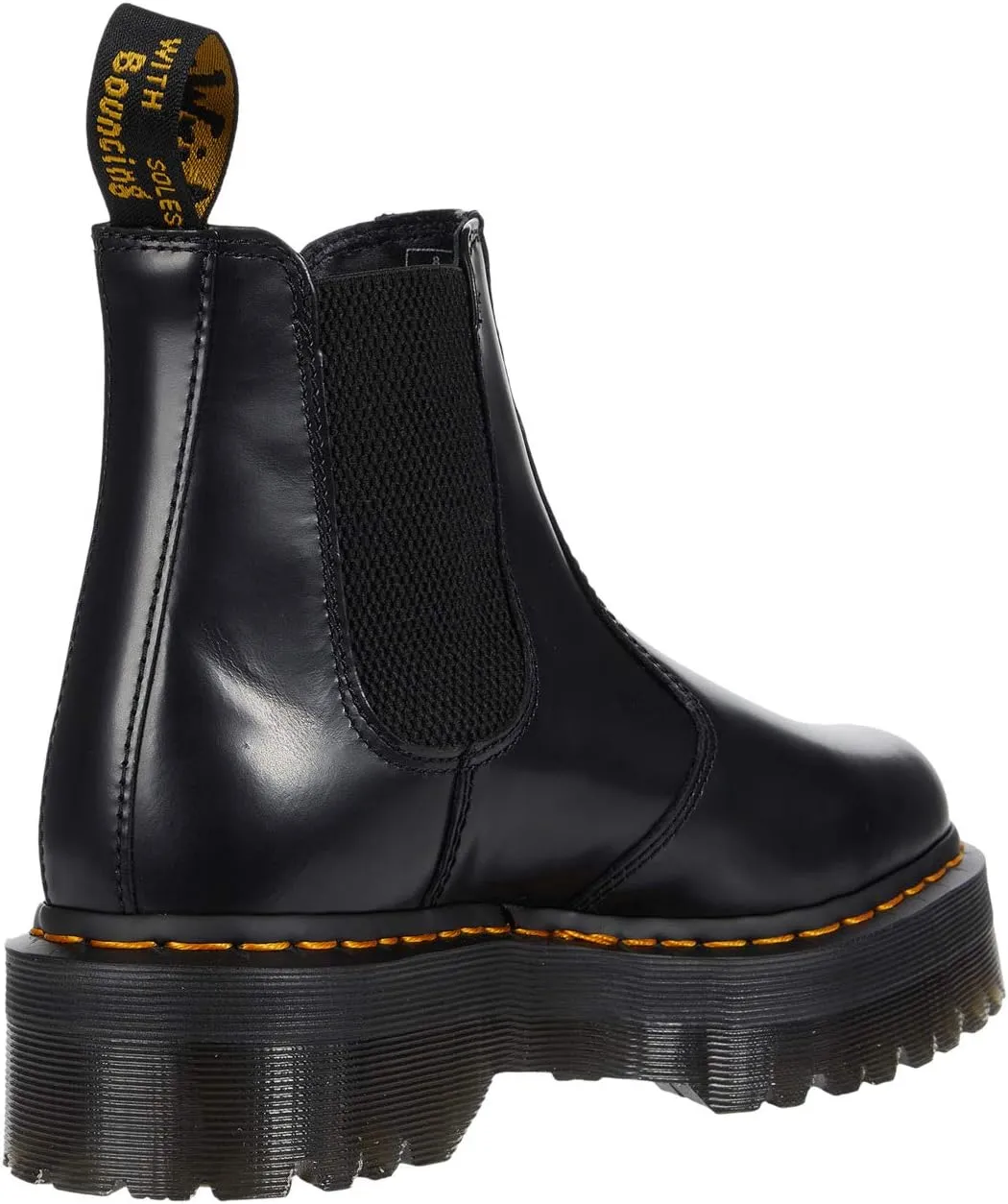Chelsea Boots 2976 Quad Smooth Leather Platform Chelsea Boots Dr. Martens Black Polished Smooth