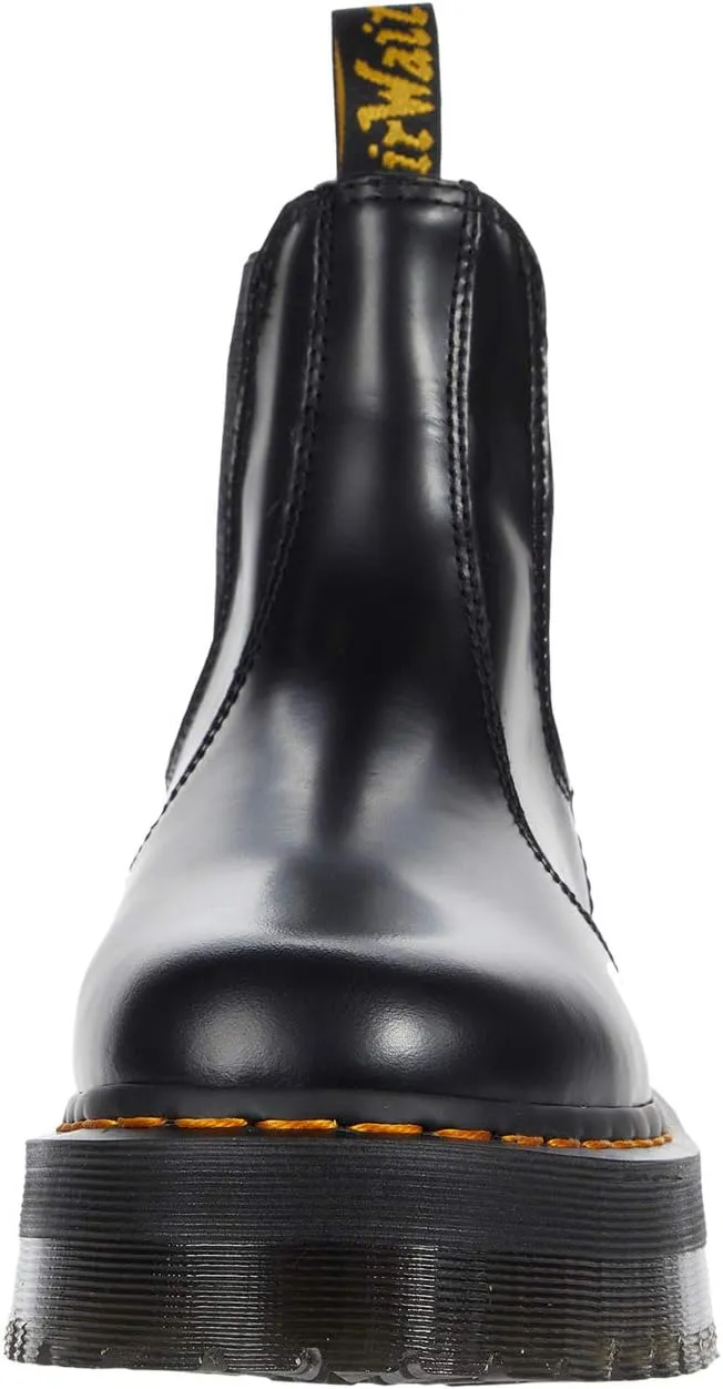 Chelsea Boots 2976 Quad Smooth Leather Platform Chelsea Boots Dr. Martens Black Polished Smooth