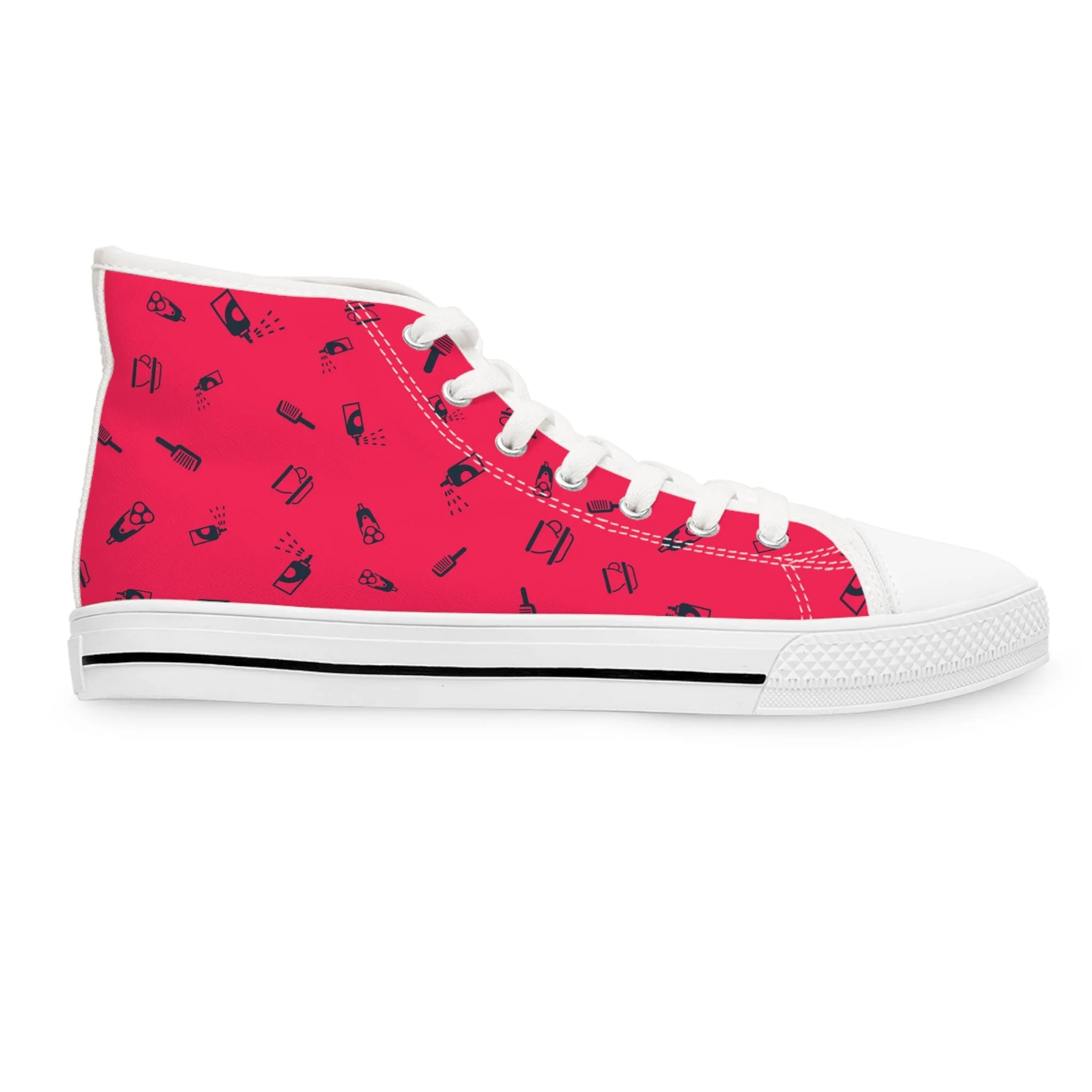 Electric Razor Blades Women's High Top Sneakers