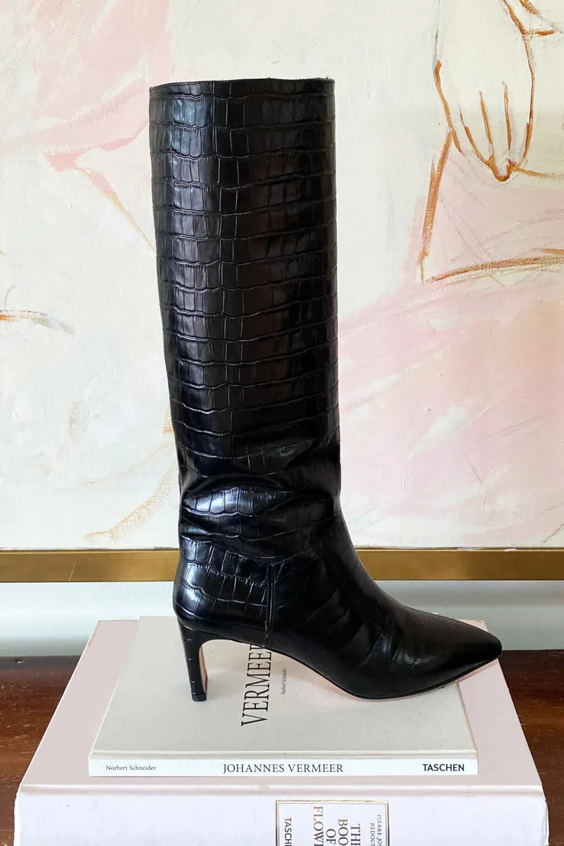 Emerson Fry Lou Walking Boot Black Croc