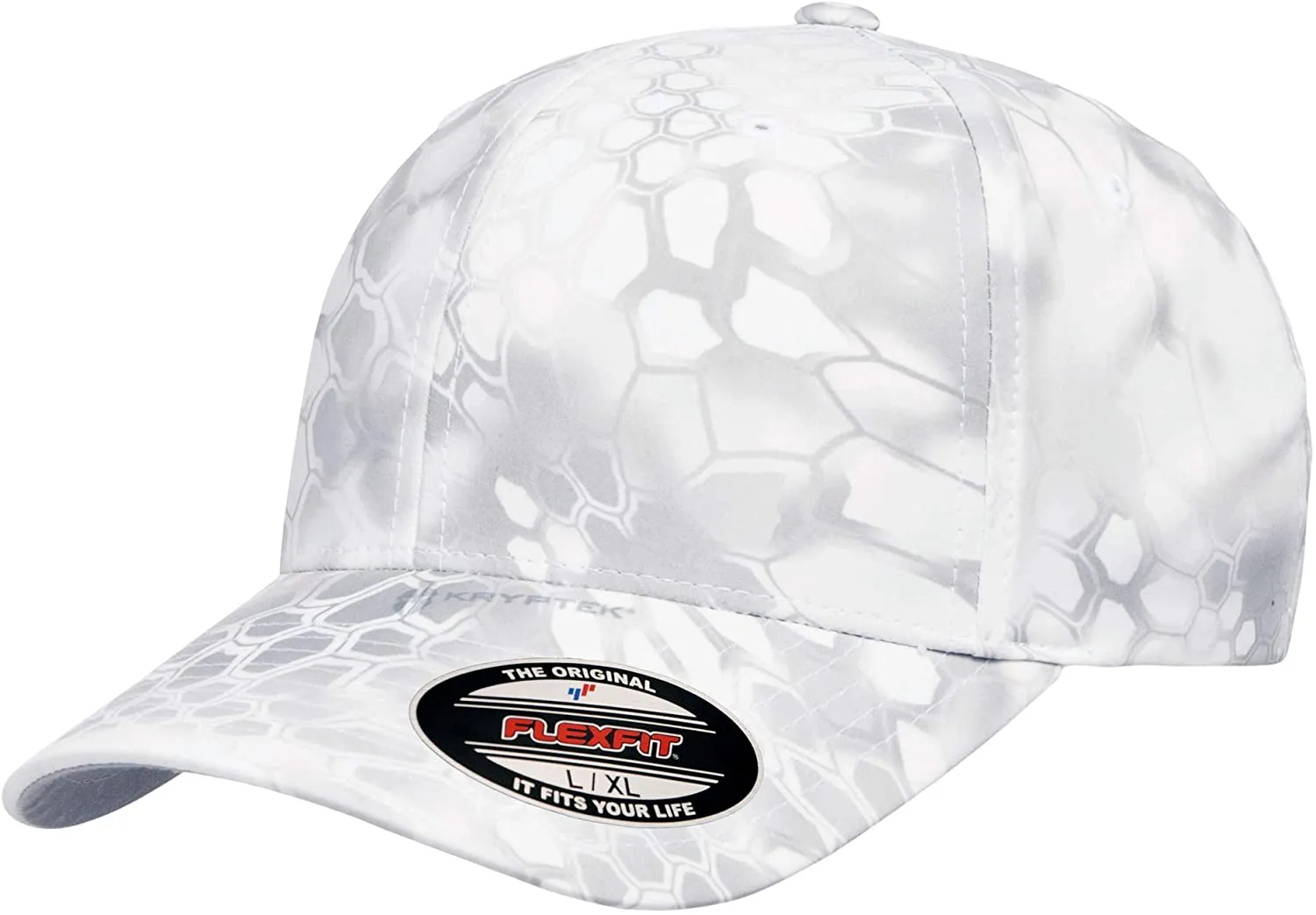 Flexfit Men's Athletic Baseball Fitted Cap White/Gray