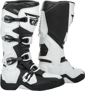 Fly Racing FR5 Motocross Boots, White/Black