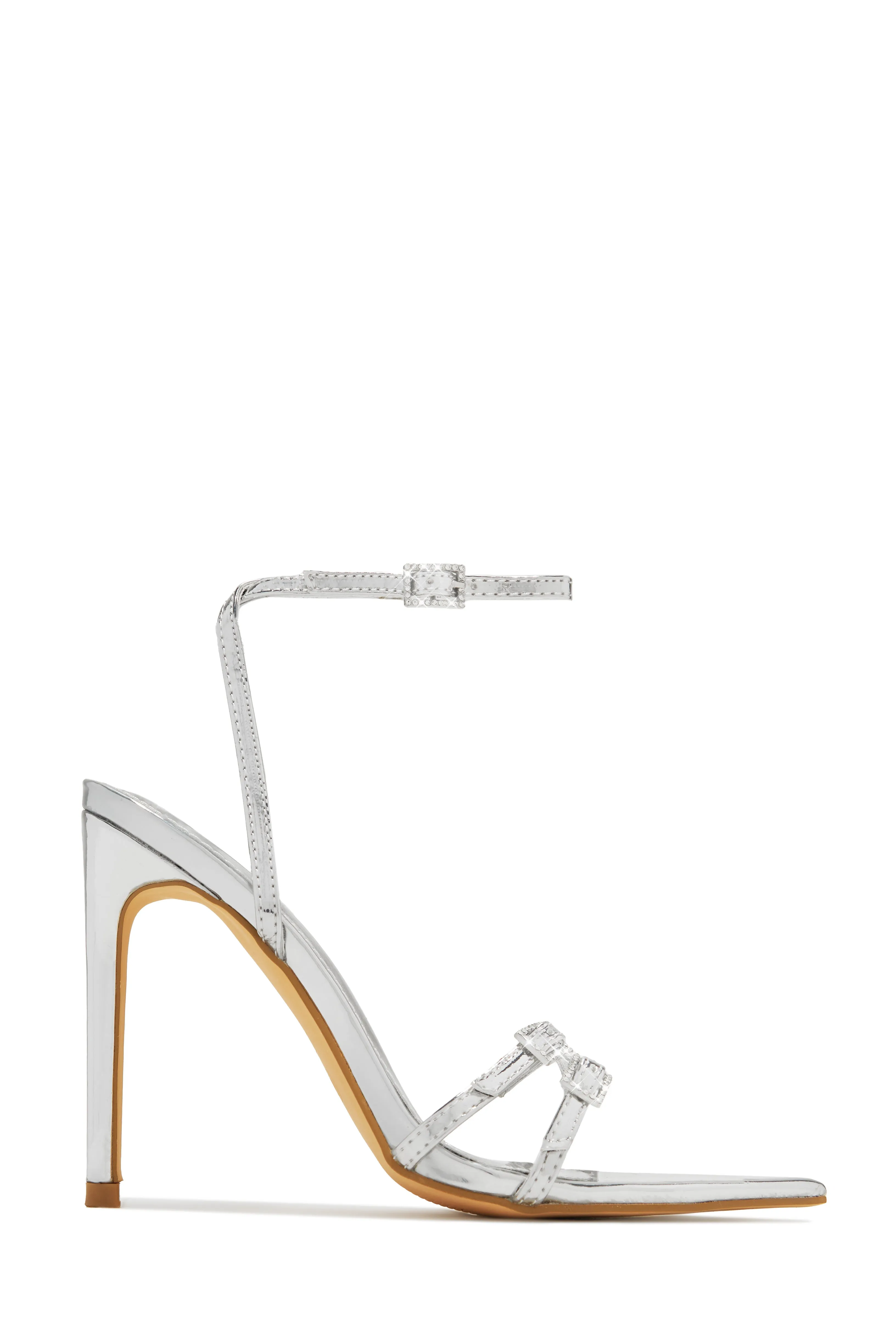 Glamorous Party Embellished High Heels - Gold