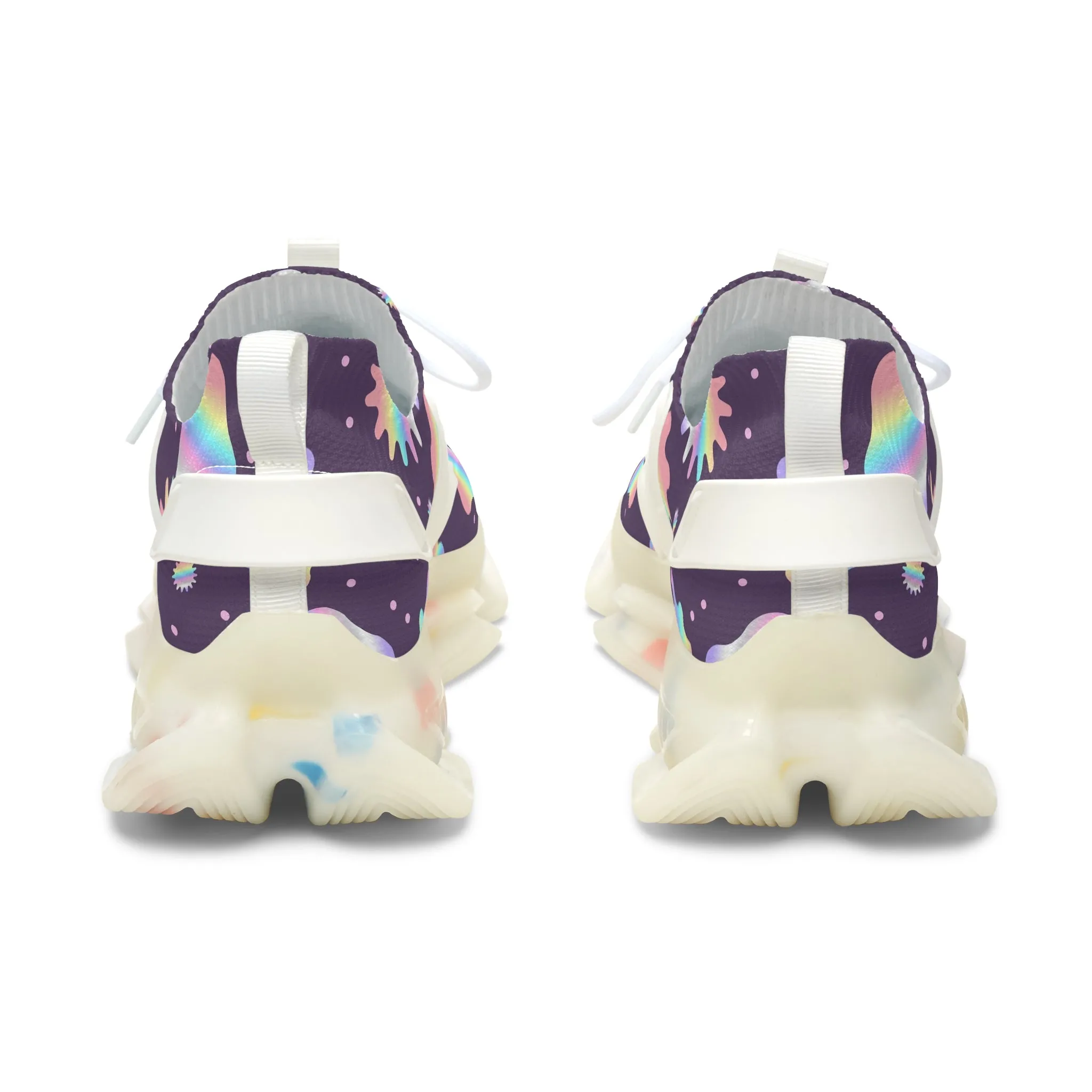 Holographic Pattern Women's Mesh Sneakers