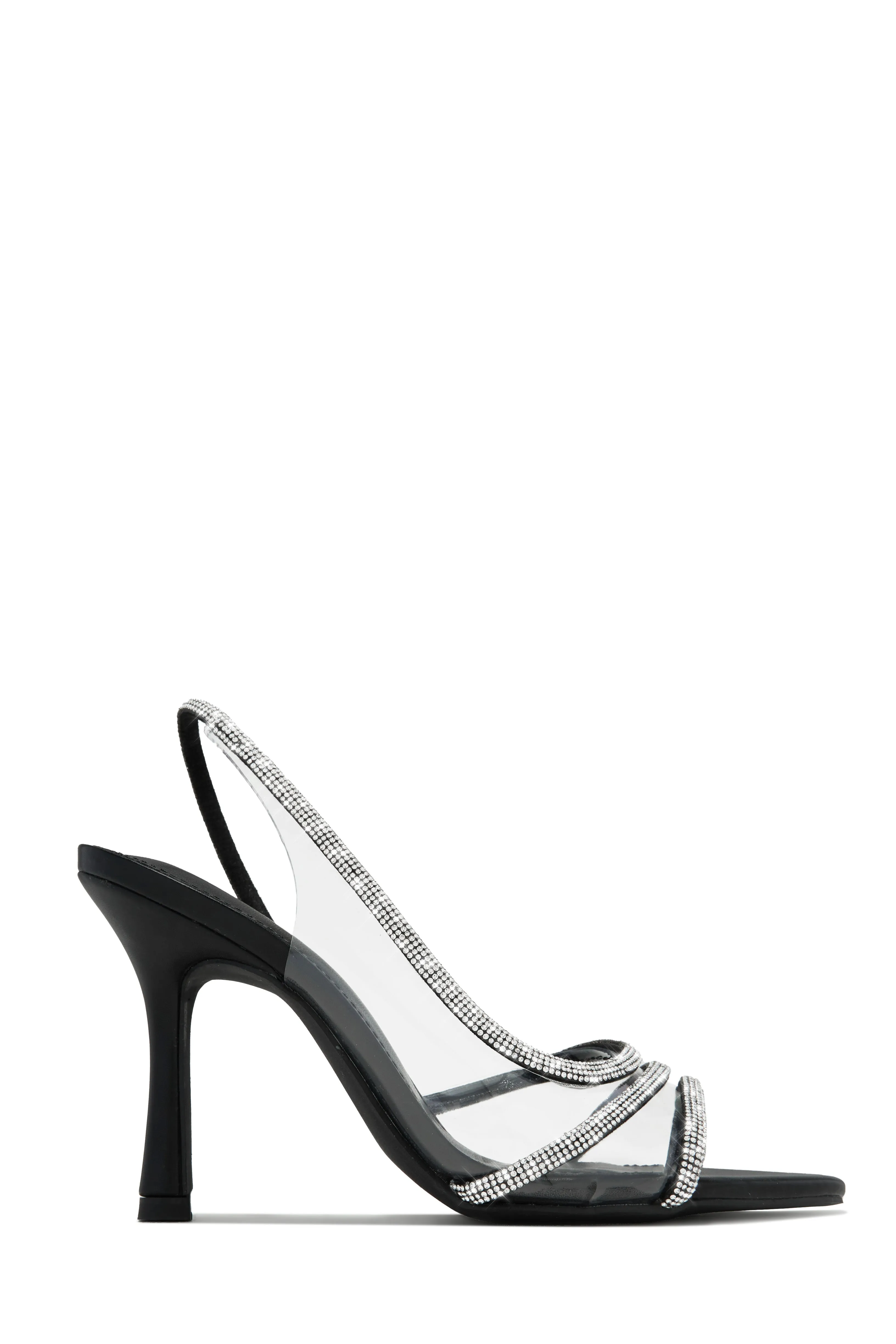Mallory Embellished High Heels - Black