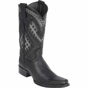 Men's Wild West Genuine Leather Square Toe Boot 2762705
