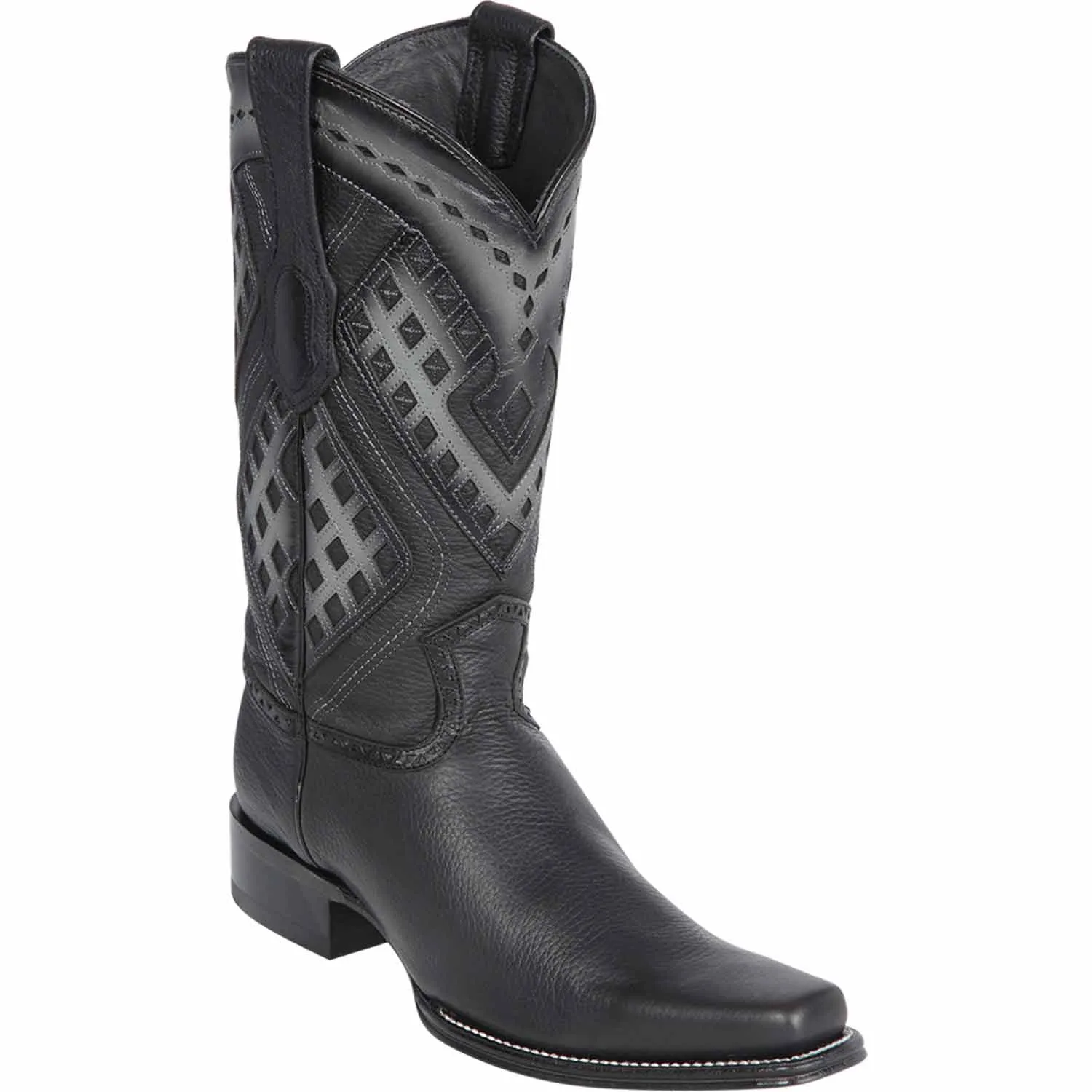 Men's Wild West Genuine Leather Square Toe Boot 2762705