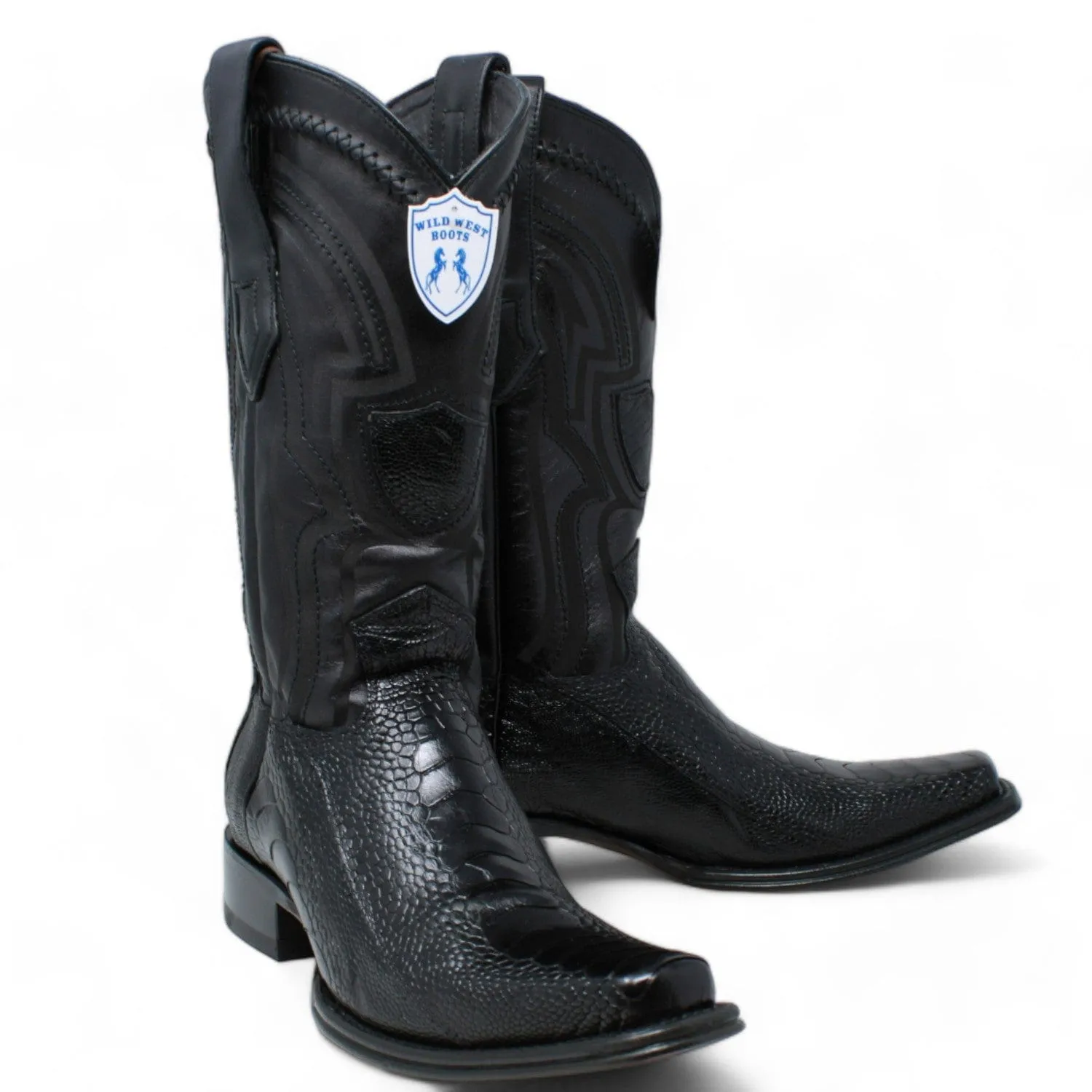 Men's Wild West Ostrich Leg Square Toe Boot 277L0505