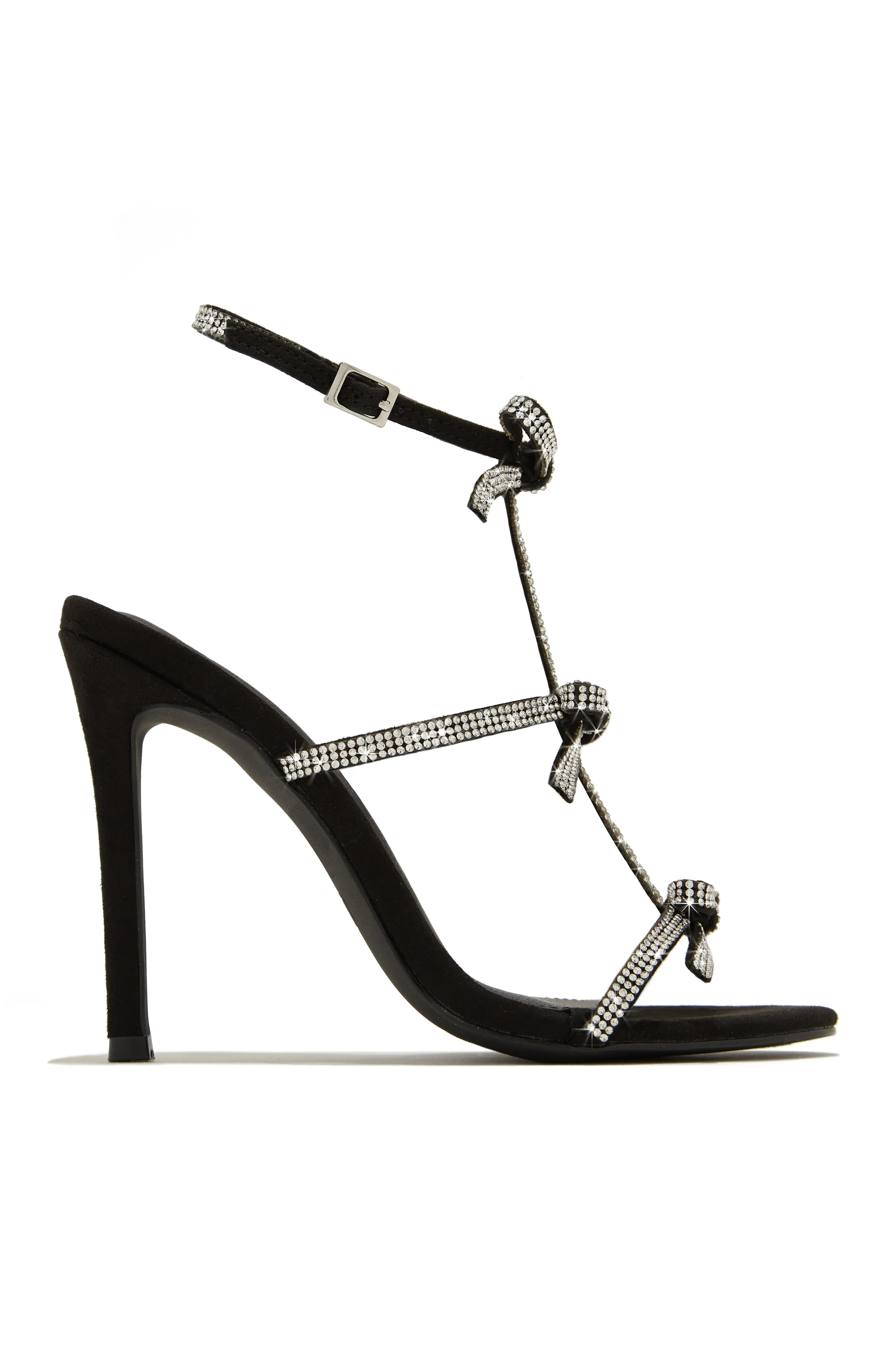 Party Season Embellished High Heels - Black