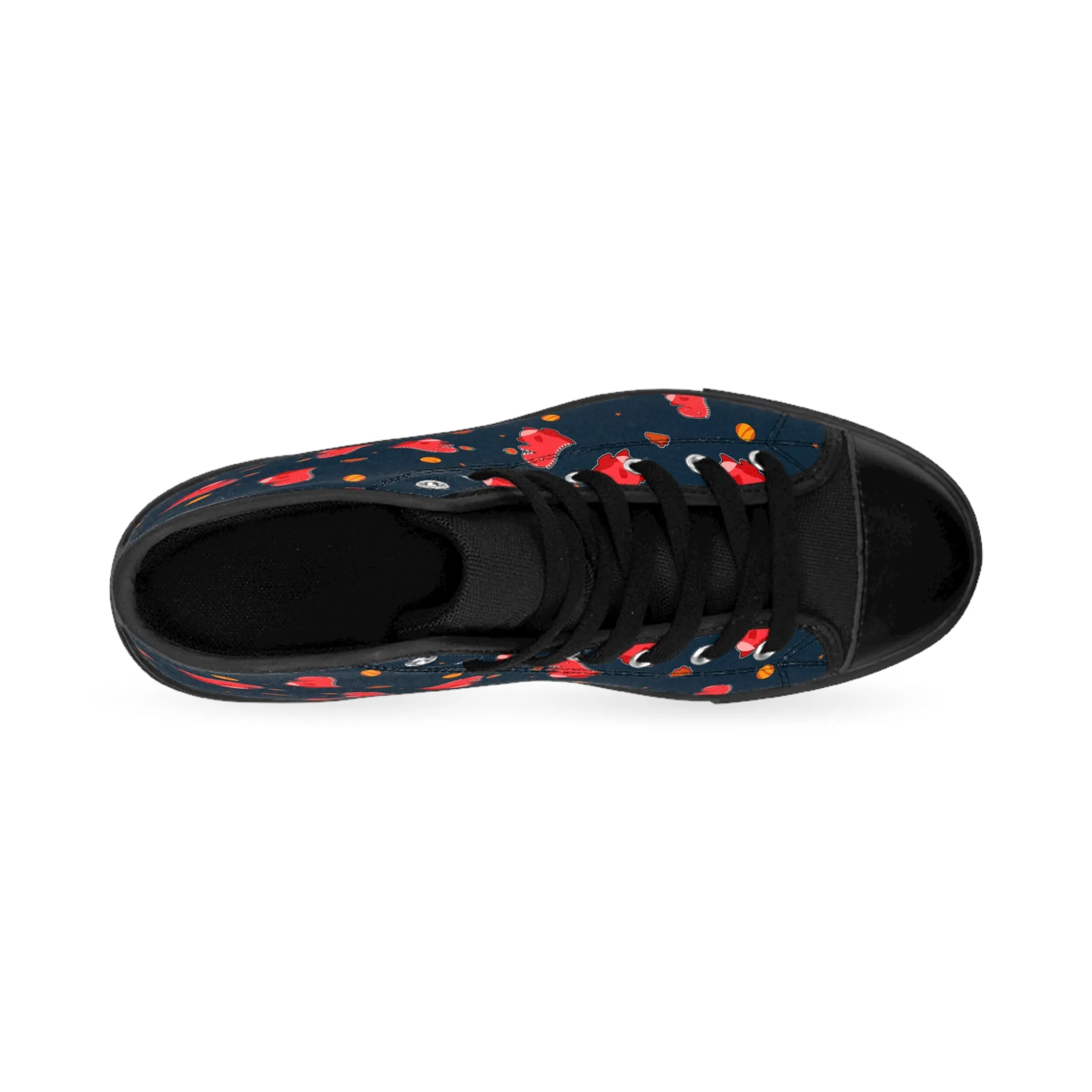 Red Dragons Fire Ball Women's Classic Sneakers
