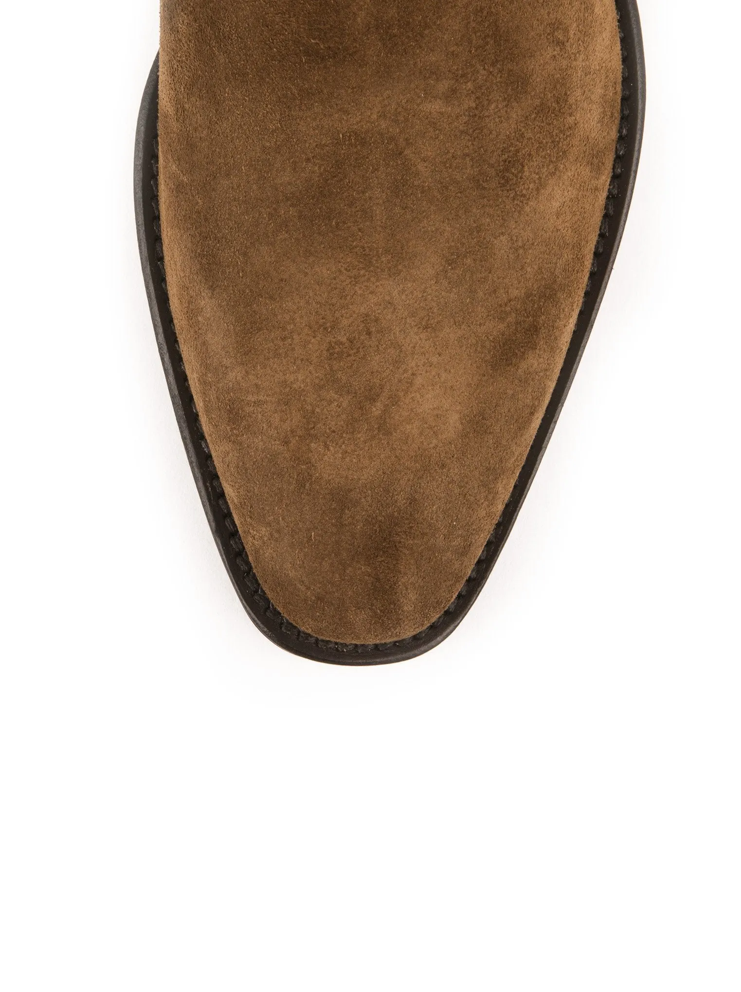 Suede Chelsea Boots - Brown