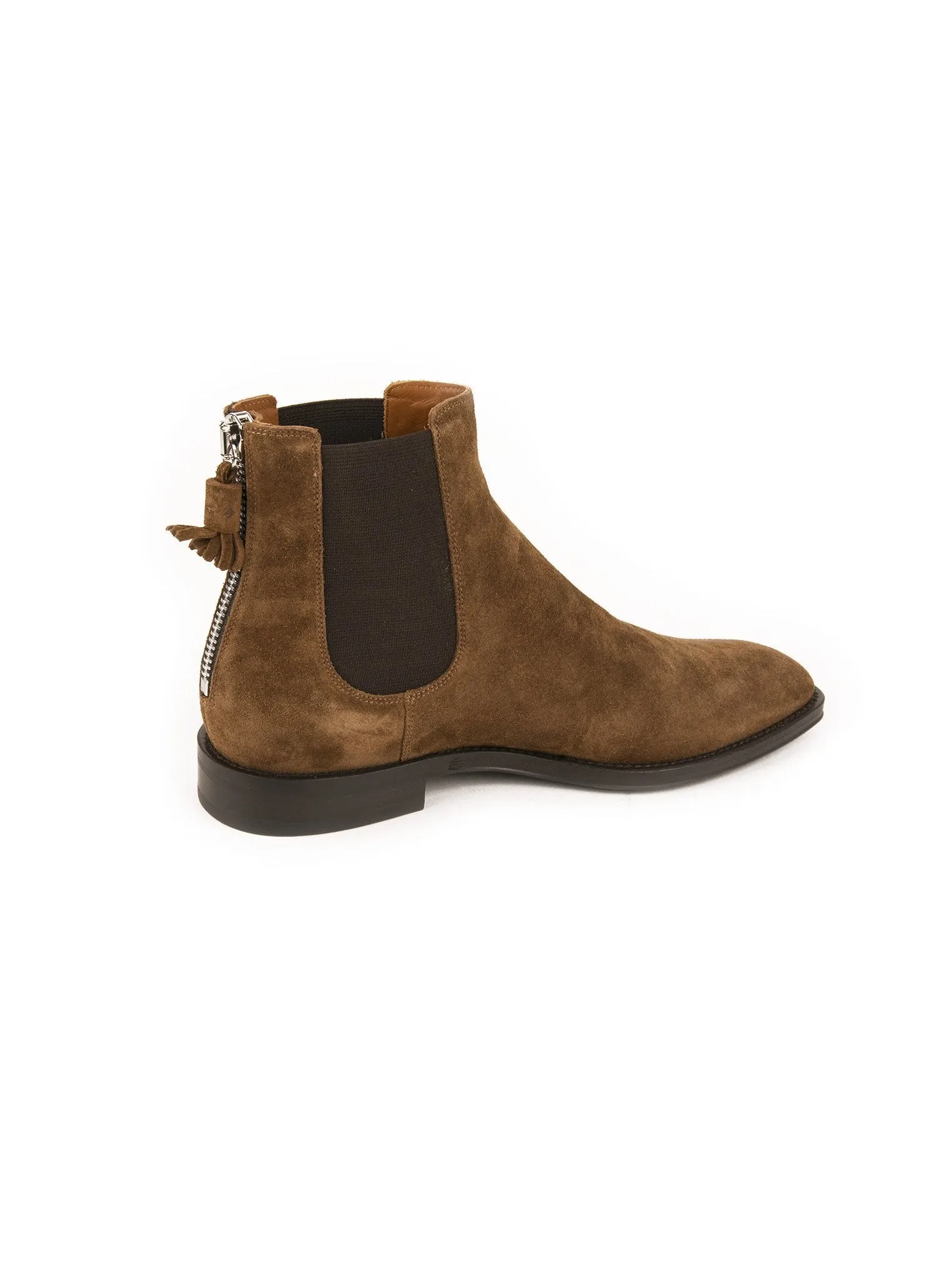 Suede Chelsea Boots - Brown