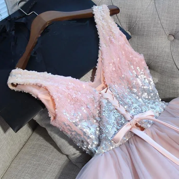 Tulle Homecoming Dress Sexy A-line Short Prom Dress Party Dress  PD363